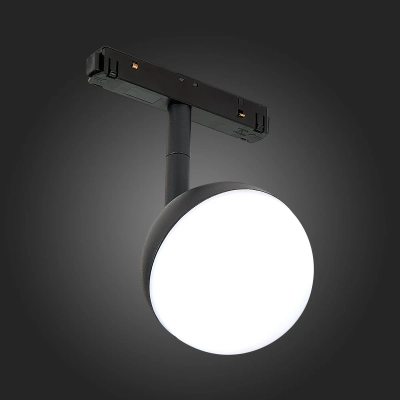 ST358.436.07 Магнитный трековый светильник Черный LED 1*7W 3000K 520Lm Ra>80 120° IP20 L120xW90xH192 48V