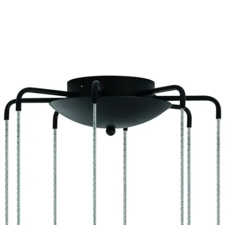 L8T747337 Люстра TUBO LED 40W 2400LM 25G ЧЕРНЫЙ 3000K (574737+747337 (8шт)