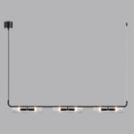 6561/6 SUSPENTIONI LN25 черный/прозрачный/металл/стекло Подвес G9 6*20W 220V TORONTO