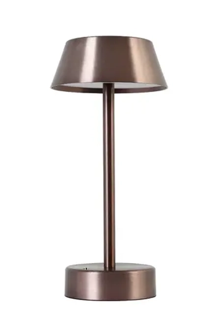 Аккумуляторная настольная лампа Crystal Lux SANTA LG1 COFFEE 3663/501