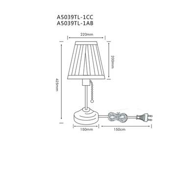 Декоративная настольная лампа Arte Lamp MARRIOT A5039TL-1AB, 1хE27
