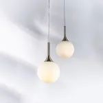 813011 Подвес GLOBO 1х40W E14 electroplating bronze/white Lightstar