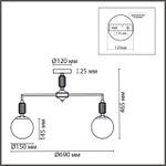 6580/5C CLASSI LN25 французское золото, серый/белый металл, керамика/стекло Люстра потолочная E14 5*40W 220V VIVIEN