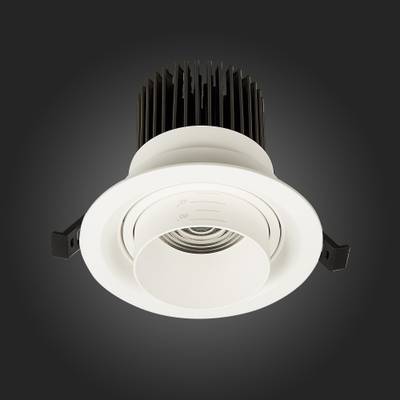 ST701.548.12 Св-к встр. Zoom Белый LED 1*12W 4000K 960Lm Ra90 15°-60° IP20 D115xH95 170-240V