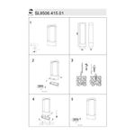 SL9506.415.01 Светильник уличный наземный ST-Luce Черный LED 1*7W 4000K