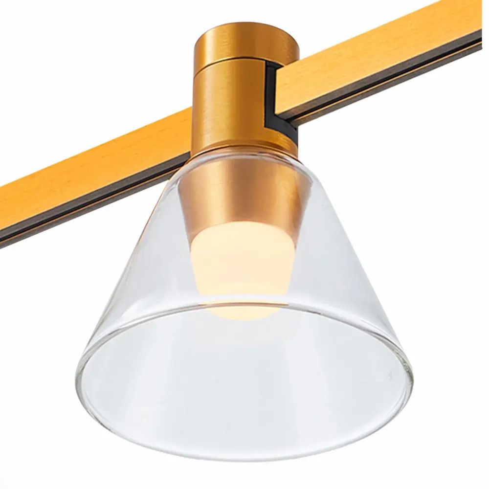 ST814.246.03 Магнитный трековый светильник FARM Золотистый LED 1*3W 4000K 89Lm Ra90 120 IP20 D90xH1