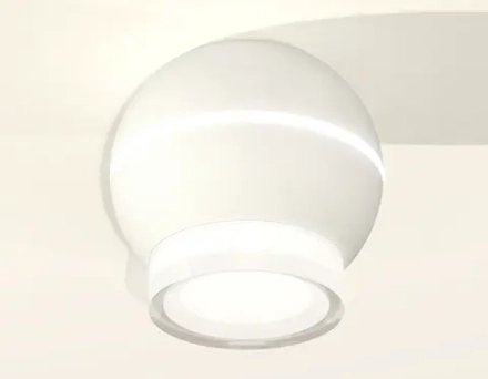 Комплект накладного светильника XS1101042 SWH/FR/CL белый песок/белый матовый/прозрачный MR16 GU5.3 LED 3W 4200K (C1101, N7160)