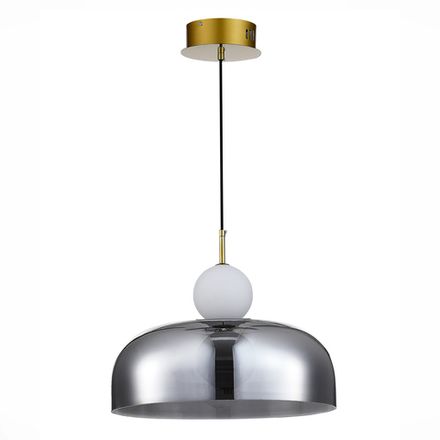 SL6112.203.07 Подвес ST-Luce Золотистый/Молочно-белый,Прозрачно-Дымчатый LED 1*7W