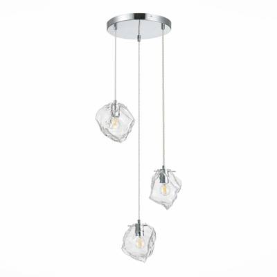 SL1175.103.03 Светильник подвесной ST-Luce хром/прозрачный E14 3*40W