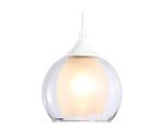Подвесной светильник TR3538 WH/CL/FR белый/прозрачный/белый матовый E27 max 40W D130*800