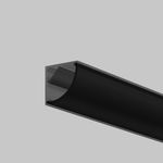 Рассеиватель для профиля 16×16 (Дуга, Чёрный, 2 м), ALM-1616R-B-DF-2M 642027. TM Maytoni