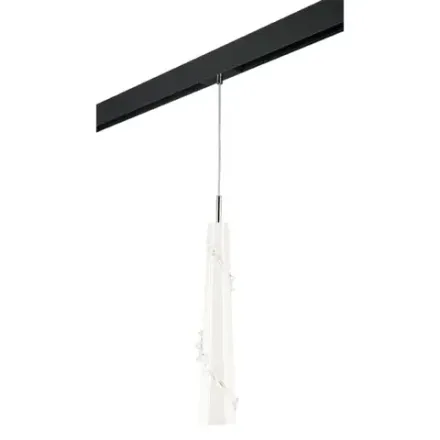 PRO804310 Светильник д/1-фазн трека PETALO 1х40W E14 ХРОМ/БЕЛЫЙ/ЧЕРНЫЙ (804310+595007) Lightstar