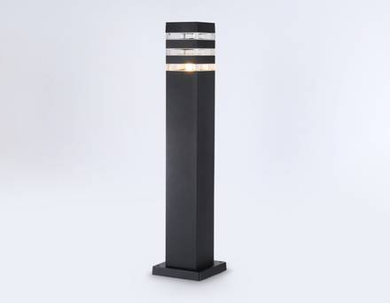 Светильник уличный ландшафтный ST2582 BK/CL черный/прозрачный IP54 E27 max 40W 90*90*630