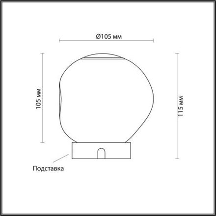 5085/2TL L-VISION ODL25 555 золото/прозрачный/металл/акрил Настольная лампа 4000K 120Лм LED 2W JEMSTONE