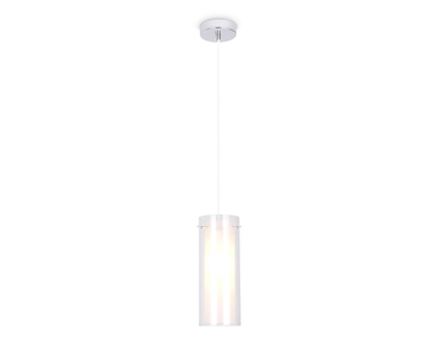 Подвесной светильник TR3672 CH/CL/FR хром/прозрачный/белый матовый E14 max 40W D110*1000