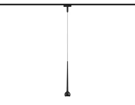 Светильник светодиодный трековый для шинопровода Magnetic Ultra Slim GV1644 BK черный IP20 9W 4200K 48V D75*1500