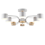 8231/6C COMFI LN26 336 белый, металл/дерево/пластик Светильник потолочный LED GX53 6*9W 220V RONDO