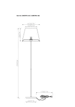 Торшер Arte Lamp ELBA A2581PN-1AB, 1хE27