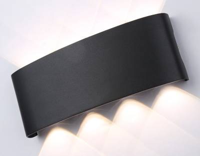 Светильник светодиодный уличный настенный архитектурный ST4464/8 BK черный IP65 LED 4200K 8W 210*80*46