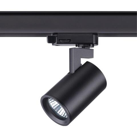 370649 PORT NT19 319 черный Светильник трёхфазный трековый IP20 GU10 50W 220V GUSTO