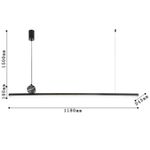 Подвесная люстра Firmato 4060-2P, LED*47W, 3760LM, 4000K. ТМ F-Promo