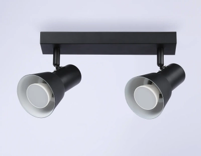 Светильник накладной TA13117/2 BK/WH черный/белый GU10/2 max 12W 350*85*150
