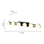 Бра Moti 4601-1W, 6*LED*2W, 1080LM, 3000K. ТМ F-Promo