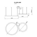 Подвесная люстра Modum FL1031-20P, LED
