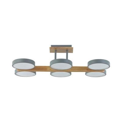 8031/108CL LEDIO LN26 345 серый, дерево/металл/акрил Потолочный светильник LED 108W 3000/4000/6000К 220V PLATO