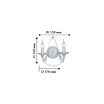 Бра Chateau 2164-2W, 2*E14*40W. ТМ F-Promo