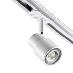 370927 PORT NT22 095 белый Светильник трековый однофазный двухжильный IP20 GU10 50W 220V MOLO