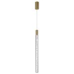 4369/5L HIGHTECH ODL23 267 полированное золото/акрил с пузырьками Подвесной св-к IP20 LED 4W 200Лм 3000K SPARKY