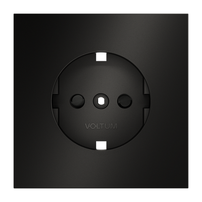 VLSM000712 Накладка для розетки с заземлением и защитными шторками, S70 Metal (антрацит). (ТМ Maytoni)