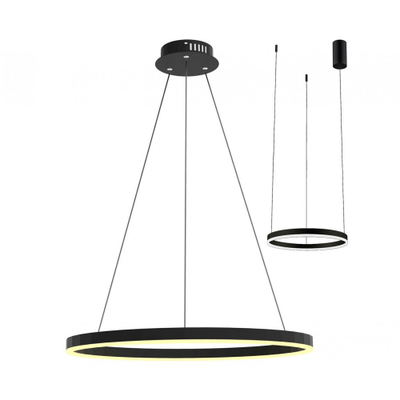 08212,19A(4000K) Подвес Тор черный d40 h150 Led 23W (4000K) 2 типа крепления