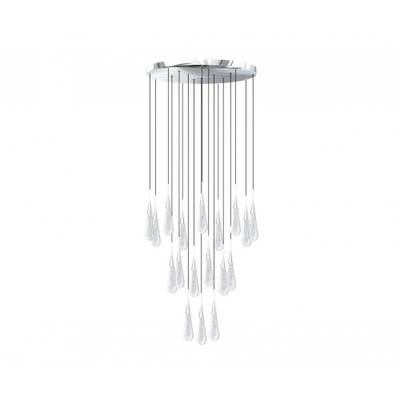 07861-18A,02 Люстра каскадная Гутта хром d50 h300 Led 54W (4000k)