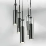 756057 Люстра CILINO 5х40W GU10 MATT BLACK Lightstar