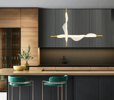 SL6109.213.01 Светильник подвесной ST-Luce Золотистый/Белый LED 1*25W 3000K