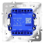 VLS020303 Проходной переключатель встраиваемый VOLTUM S70 двухклавишный 10А, (кашемир). (ТМ Maytoni)