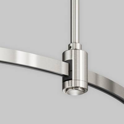 Шинопровод круглый из полукругов 1200мм Flarity платина, TRX154-2SR-D1200-PT. TM Maytoni