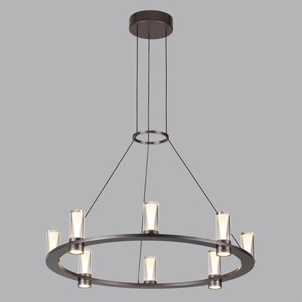 7143/55L HIGHTECH ODL26 513 светильник темный никель/акрилл/металл IP20 LED 45W 4260Лм 3000K 180° 220V DEFANCE