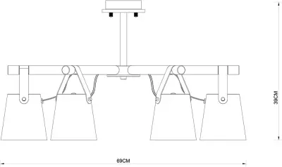 Потолочная люстра Arte Lamp THOMAS A7032PL-6BK, 6хE27