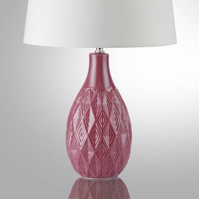 8137/1T MODERNI LN25 000 красный/белый, керамика/текстиль Настольная лампа Е27 1*60W 220V YARA