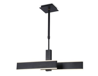 Подвесной светодиодный светильник FA6667 BK черный 42W 3000K-6400K 640*30*900 (Без ПДУ)