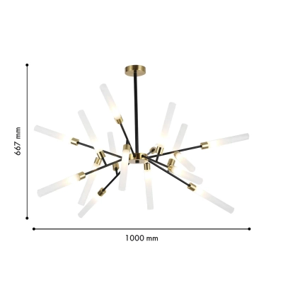 Потолочная люстра Istapp 4480-16C, 16*G9*20W. ТМ F-Promo