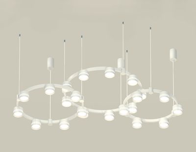 Комплект подвесного светильника с акрилом XR92082210/22 SWH/FR белый песок/белый матовый GX53 (A9208, C9241, C9236, C9231, N8477, N8461)