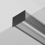 Заглушка декоративная черная - 2шт.+ 8 саморезов для профиля ALM-11681-PL-B-2M, ALM013EC-PL-B. TM Maytoni