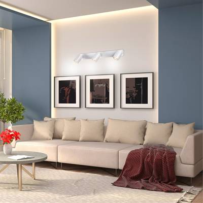 370555 OVER NT19 261 белый Накладной светильник IP20 GU10 3*50W 230V GUSTO