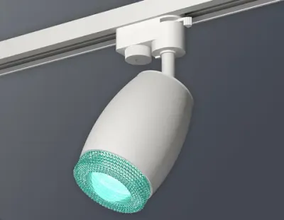 Комплект трекового светильника XT1122023 SWH/BL белый песок/голубой MR16 GU5.3 (A2520, C1122, N7194)