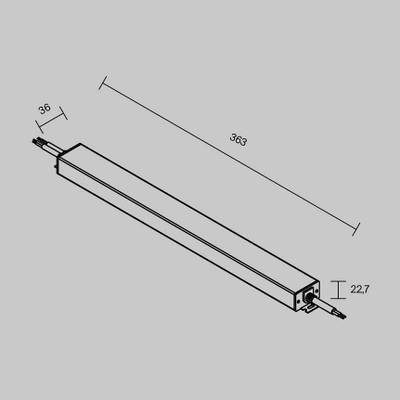 Источник напряжения 24В Dali DT6 250Вт IP 67, 725005. TM Maytoni