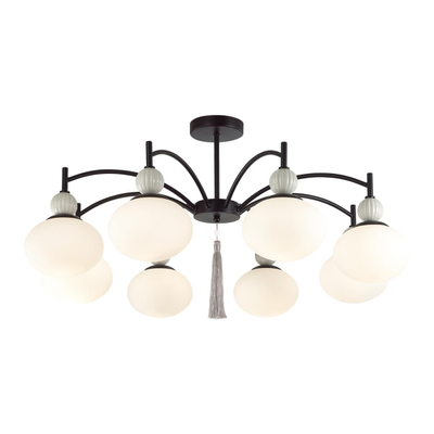 8273/8C NEOCLASSI LN26 041 черный/серый/белый, металл/керамика/стекло Люстра потолочная Е14 8*40W 220V GLORIYA